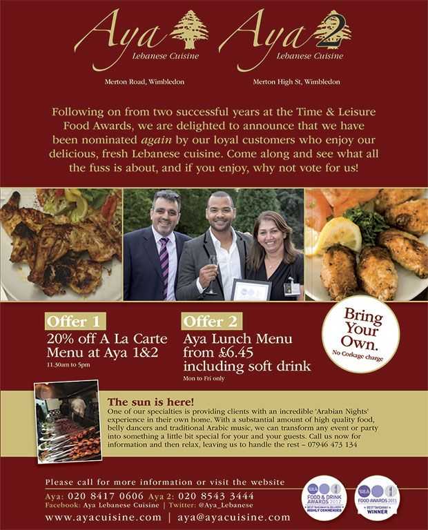 Aya Cuisine June Specials