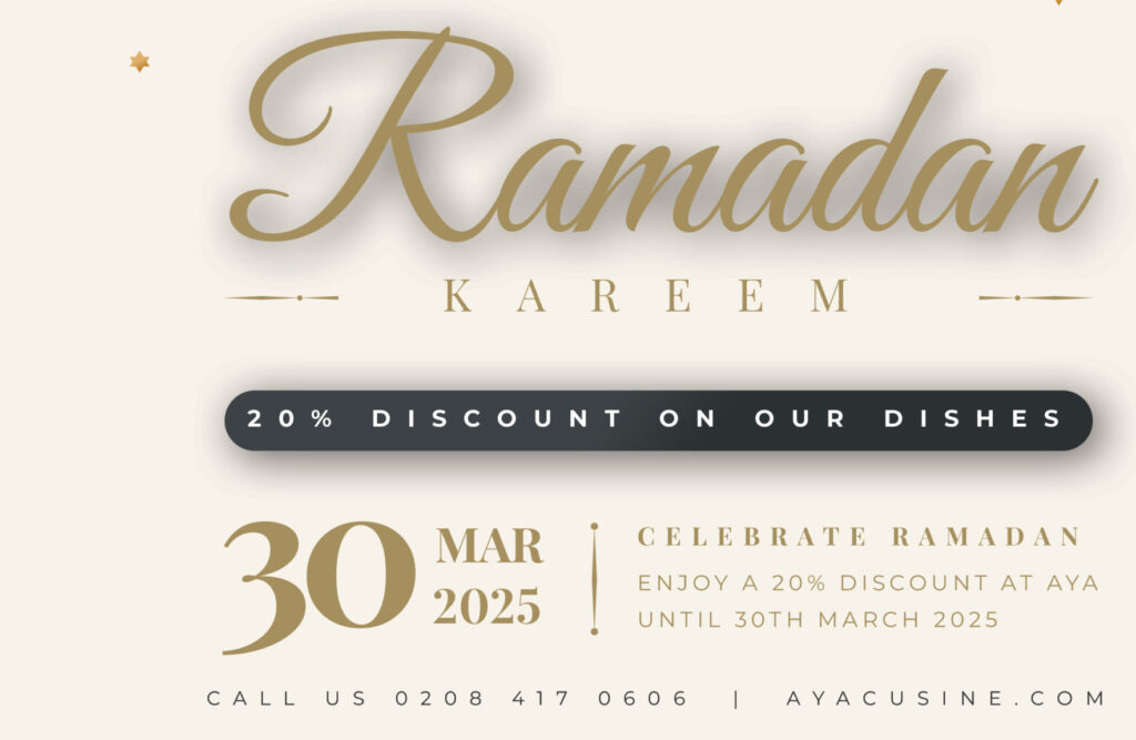 Celebrate Ramadan with Aya Lebanese Wimbledon!